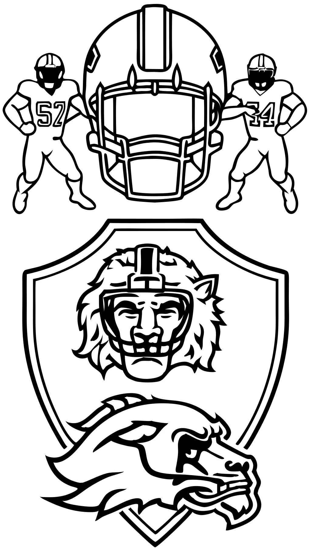 coloriages de Detroit Lions